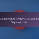 Uni Ja Metabolinen Terveys: Merkitys, Suositukset, Käytännöt